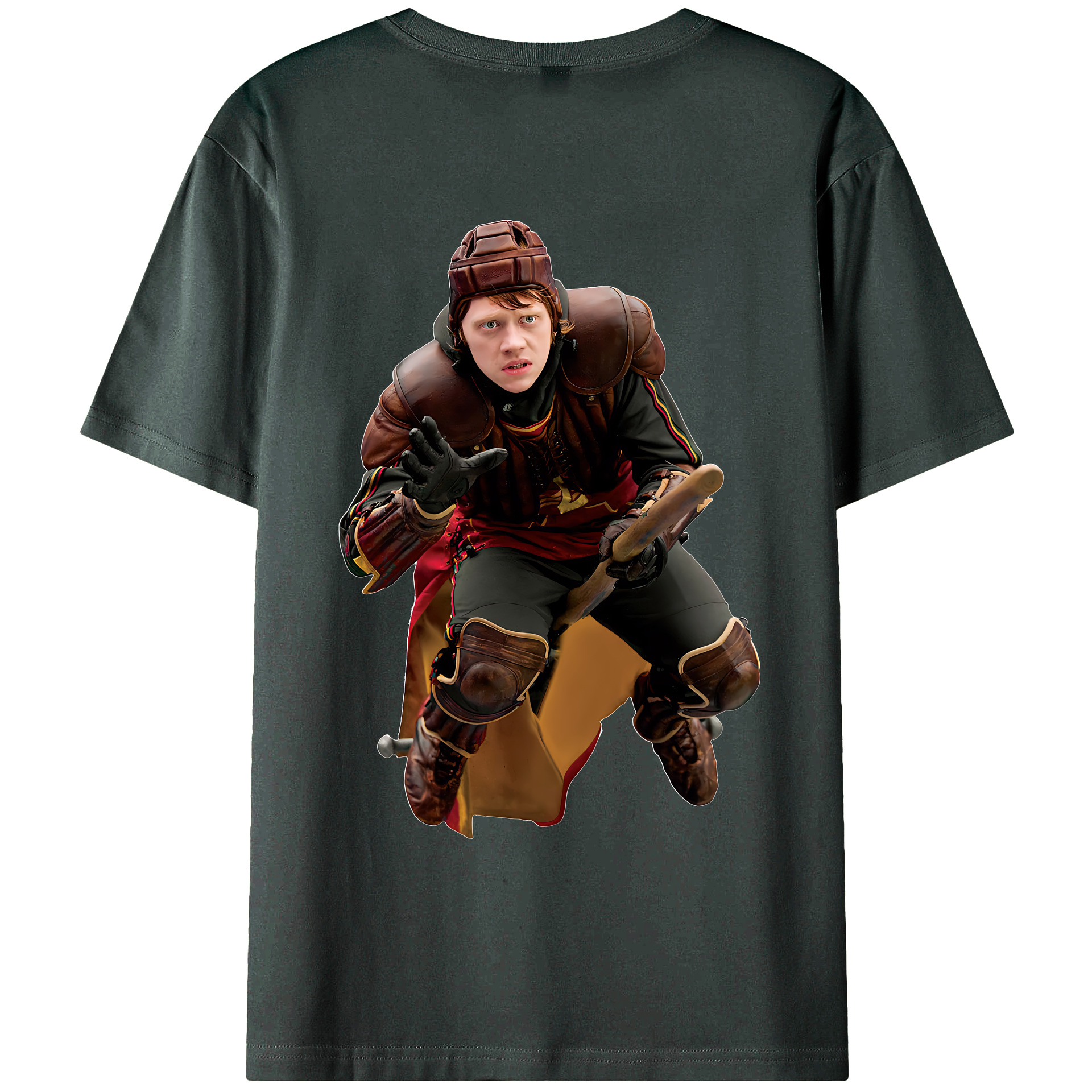 （画像用） Harry Potter ハリー・ポッターシリーズ 綿100％ メンズ半袖Tシャツ（バックプリント） 通気性